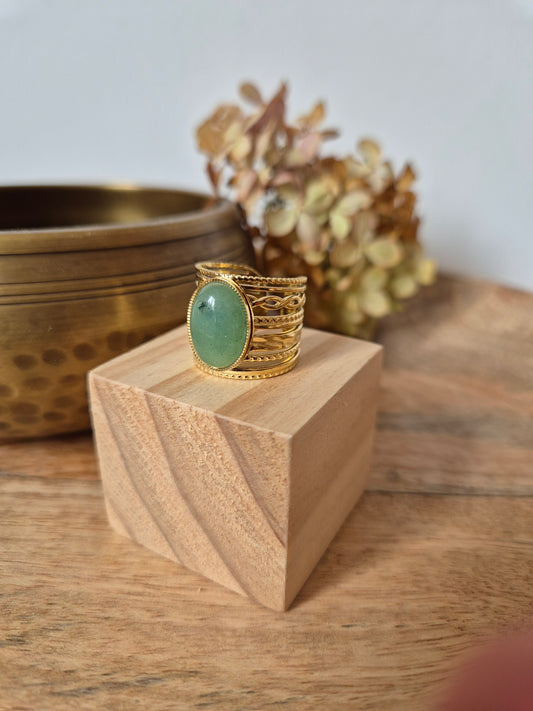 Bague Aventurine verte