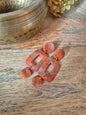 Boucles d'oreilles orange argile