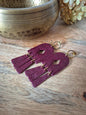 Boucles d'oreilles Bordeaux